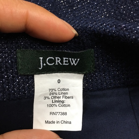 J. Crew | Metallic Linen Tweed MICA Mini Skirt - Picture 6 of 8